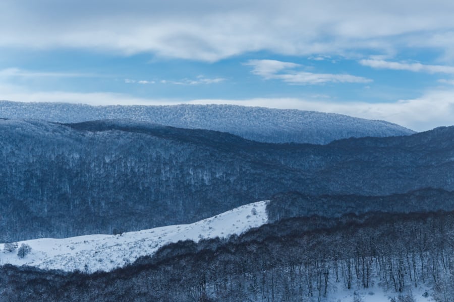 ciaspolare in abruzzo itinerari
